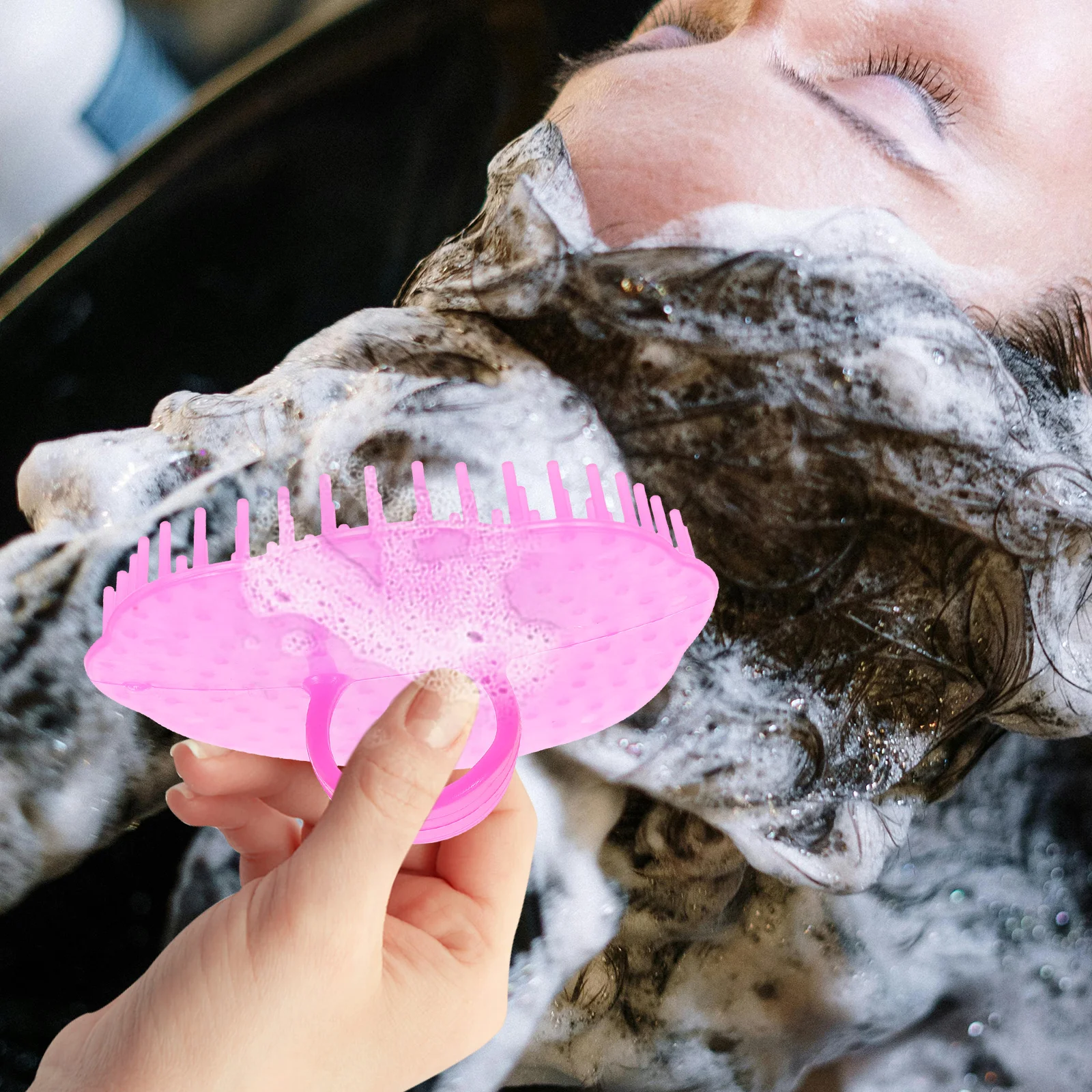 

8 Pcs Scalp Cleaning Brush Cleansing Care Massage Shampoo Brushes Household PP Material Durable Promote Metabolism Improve Hair