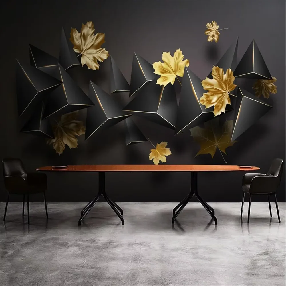 custom Rural Flowers wall papers home decor photo Mural Hotel geometry wallpaper for living room Bedroom wall papers home decor