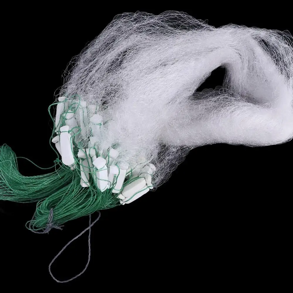 8M*.8M Portable Single Layer Chemical Fiber Monofilament Netting Tackle Fish Mesh Mesh Trap Fishing Net Floating Net