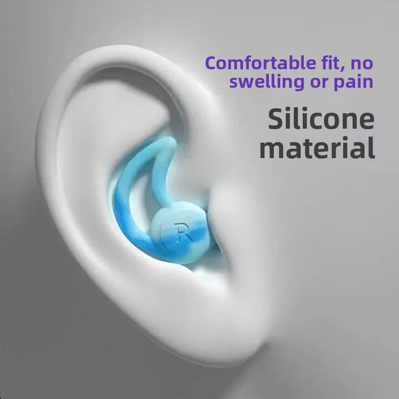 

Strong Noise Reduction Silicone Earplugs Waterproof Swimming Earplugs Anti Noise Sleep Aid Earbuds Effective Sound Isolation