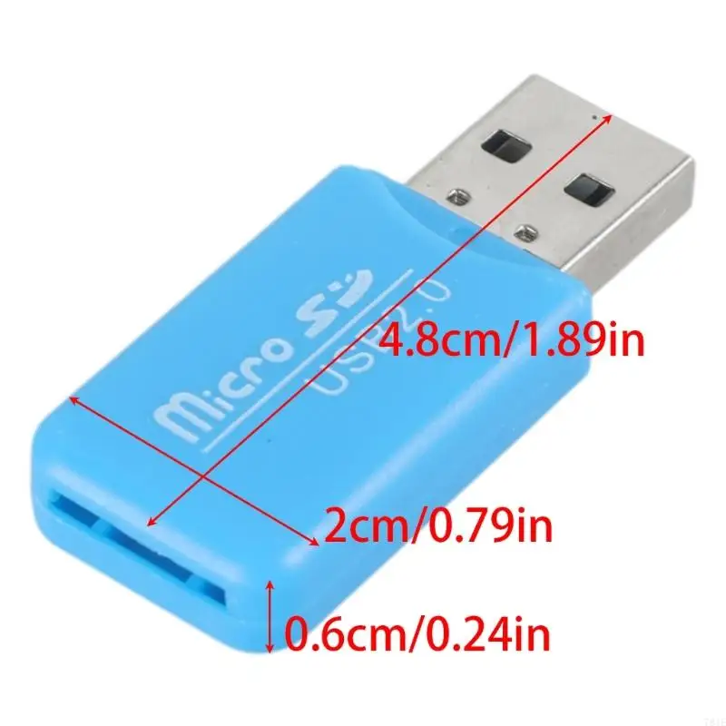 781E 1 ชิ้น USB 2.0 ความเร็วสูง Micro T-Flash การ์ดหน่วยความจำอะแดปเตอร์อ่าน Fr 16 กรัม 32 กรัม