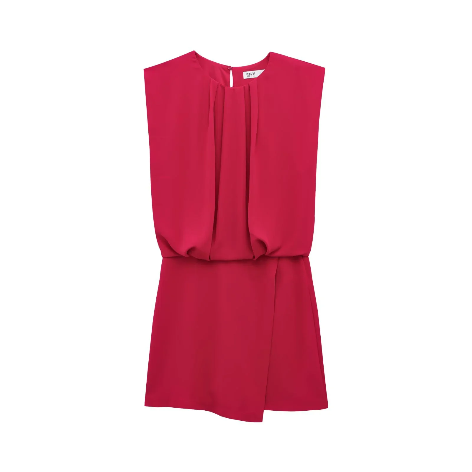 Verão feminino novo produto doce confortável sexy simples temperamento sem mangas macacão curto