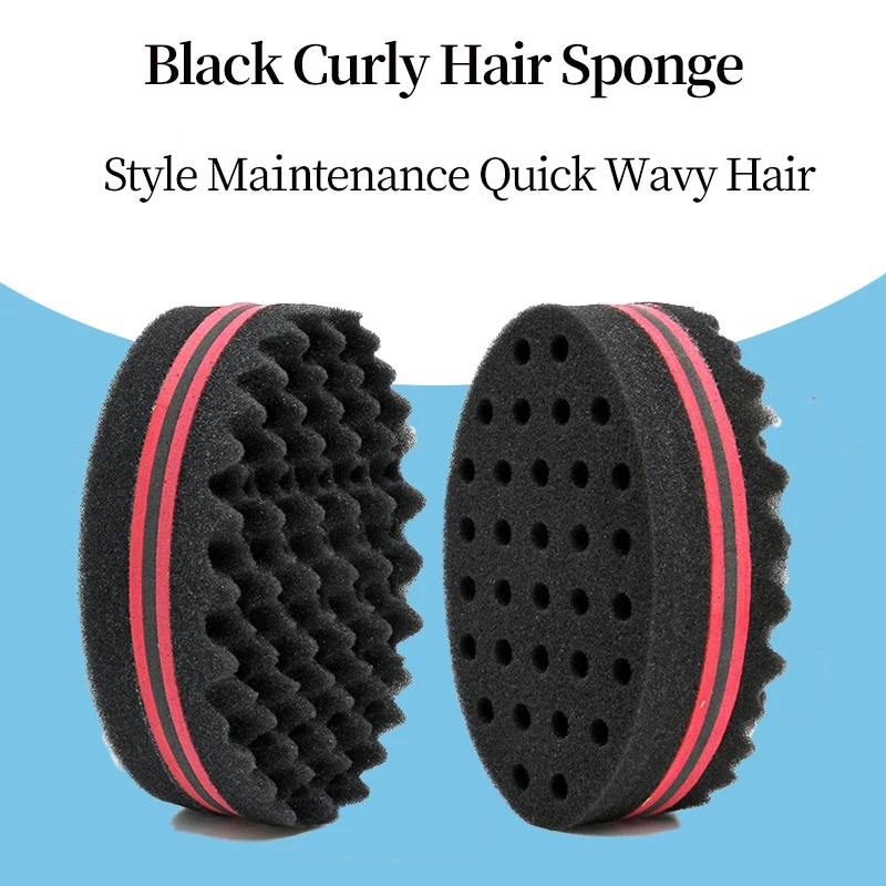 2Pcs Set Afro Curly Hair Sponge Brush