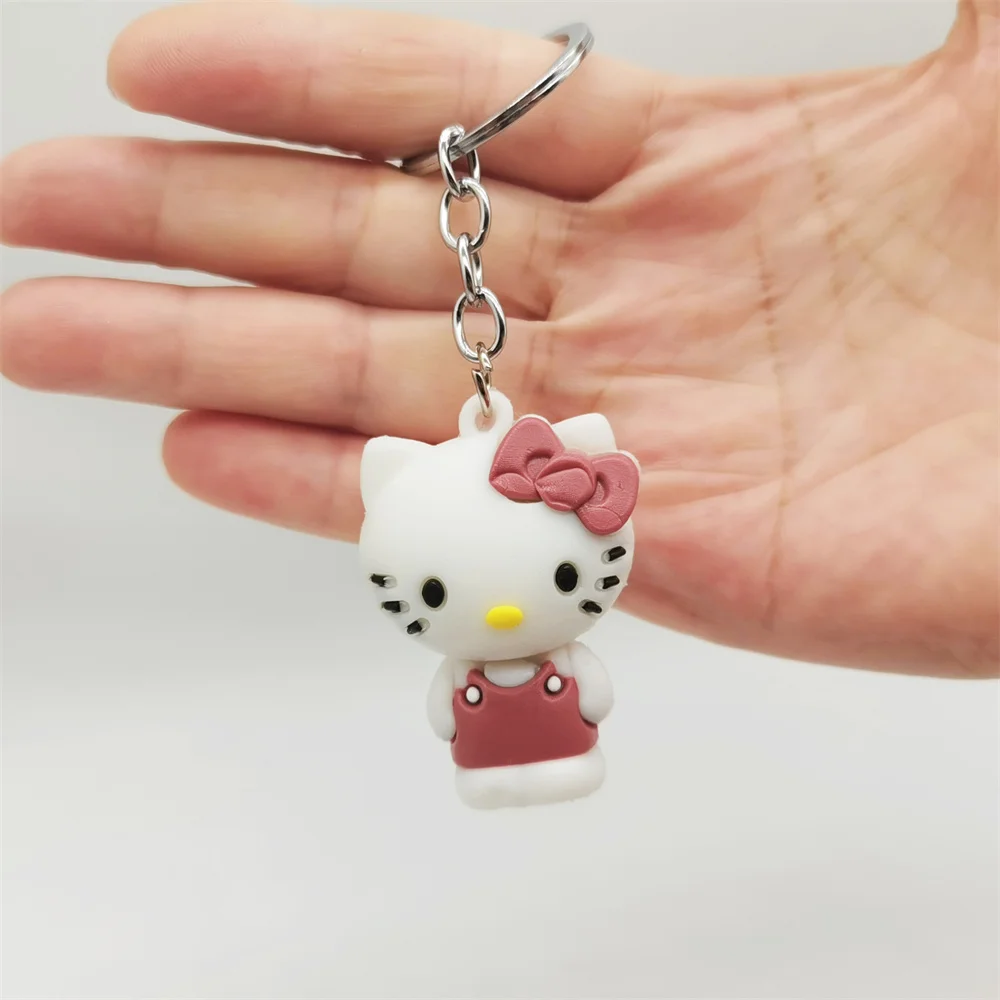 Anime Sanrio Schlüssel bund Kuromi Cinna moroll Hallo Kitty Schlüssel anhänger meine Melodie Auto Schlüssel ring Anhänger Tasche Cartoon Sanrio Zubehör Geschenk