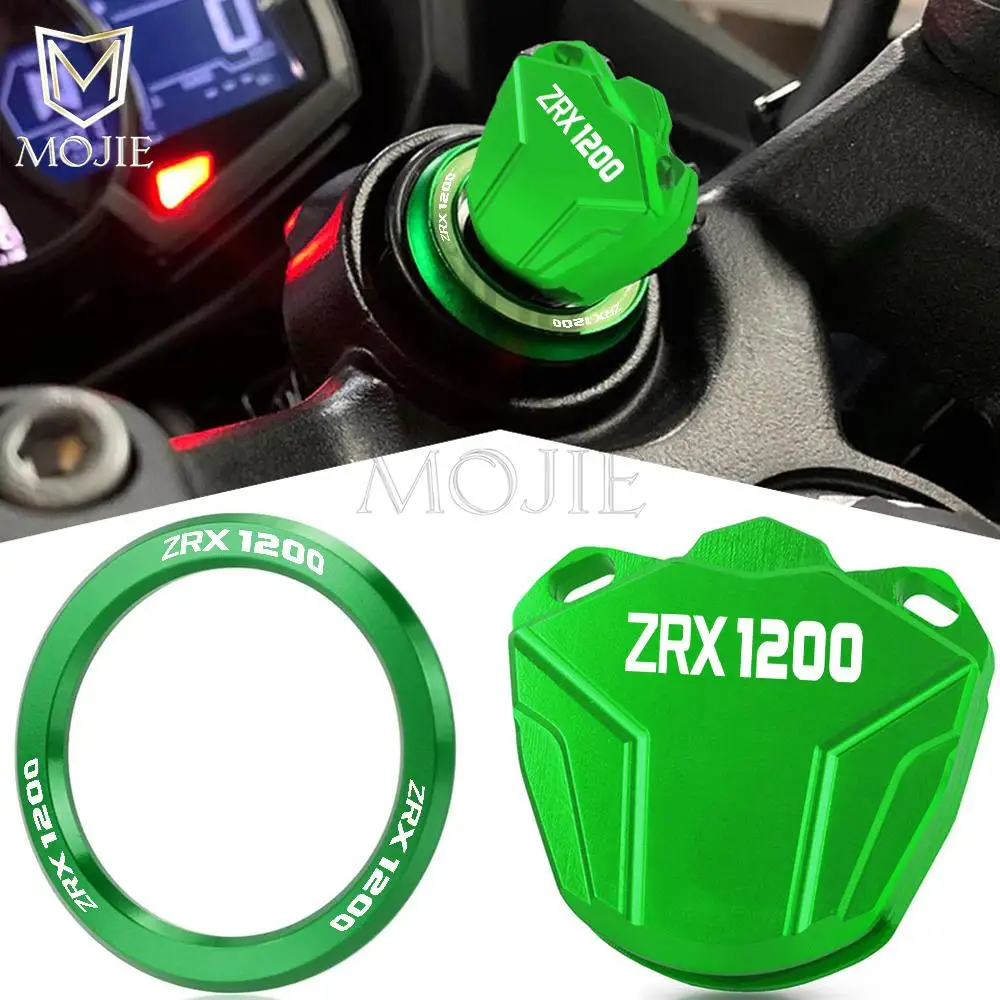 

Motorcycle Ignition Cover Key Switch Ring Key Case Shell Covers For KAWASAKI ZR750 ZEPHYR ZRX1100 ZRX1200 1991-2012 2011 2010