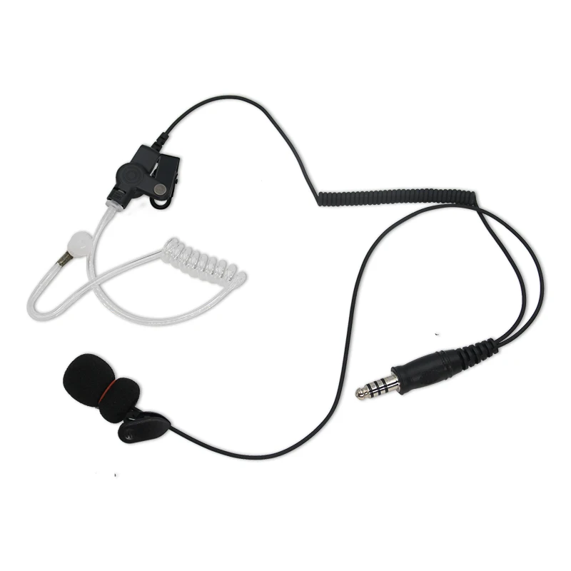 Air Tube 7.1mm U174 Plug Tactical Earpiece headset U94 PTT Mic for Baofeng UV-5R 6R BF-888S UV5R Kenwood PUXING TYT HYT Radio