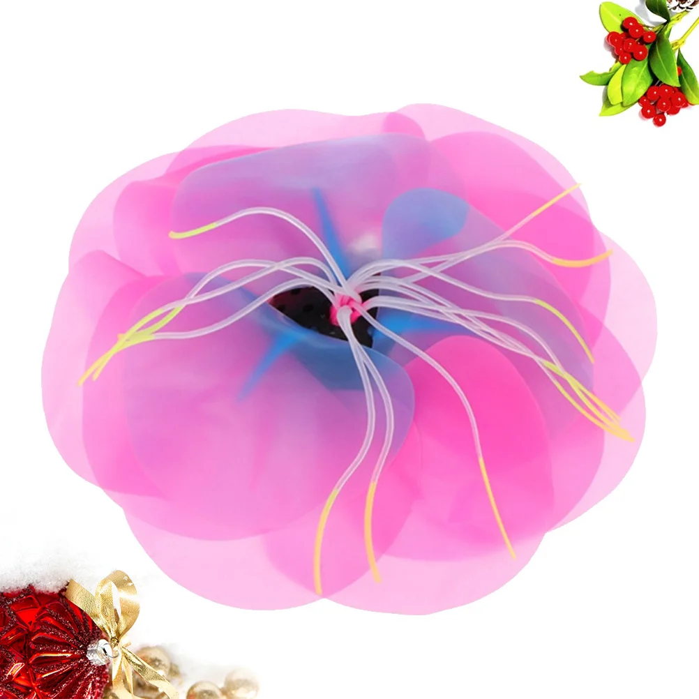 

1Pcs Fish Tank Decoration Fluorescent Aquarium Simulation Water Lily Artificial Plants for Aquatic Landscape