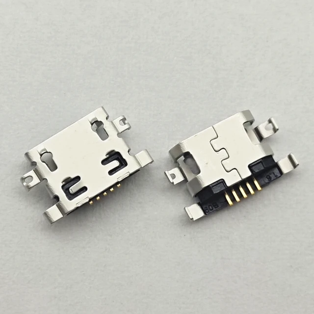 100szt Złącze Micro USB 5pin Port ładowania Stacja dokująca do Moto E6S XT2053 Lenovo A360T A360t A320T A5860 XL5 LA5K6 Note ZOPO ZP1000
