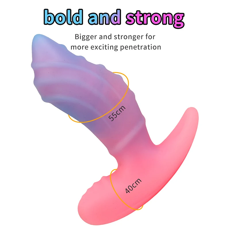 Silicone Butt Plug Soft Women\'s Gay Men Prostate Massager Fist Wearable Anal Plug  G-Spot Stimulation Anal Dilator Male Sex Toy