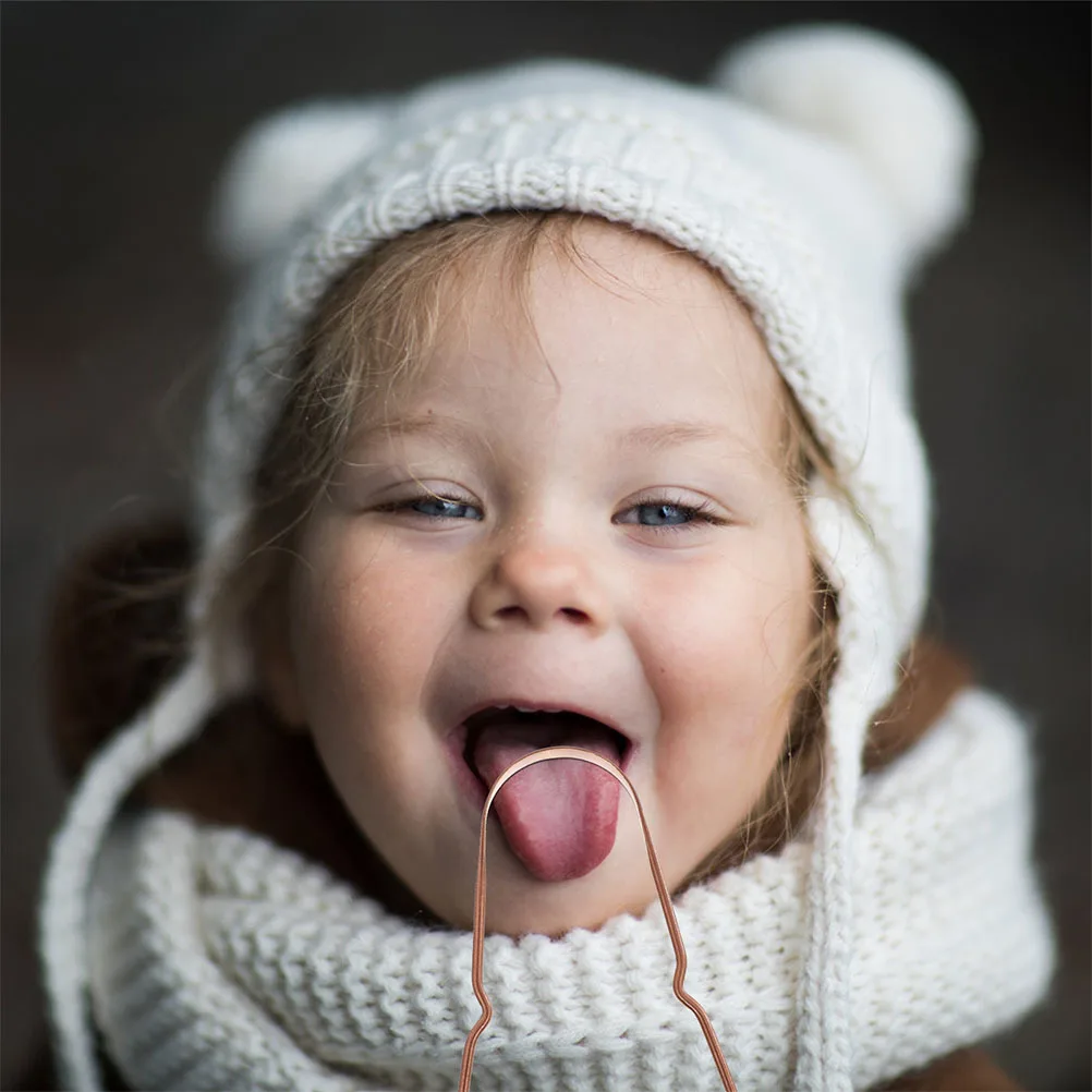 2 قطعة U شكل مكشطة الذهب مرنة جهاز نظافة الفم فعالة التنفس المعطر الأنظف السفر المنزل الفم #1