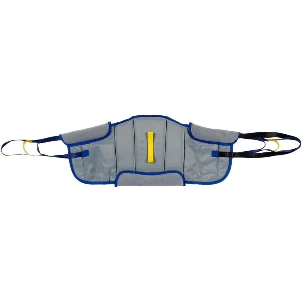 Padded Sit to Stand Lift Sling (PASA3), with Back Support Padding and Stand Assist Lifting Straps for Moving Patients