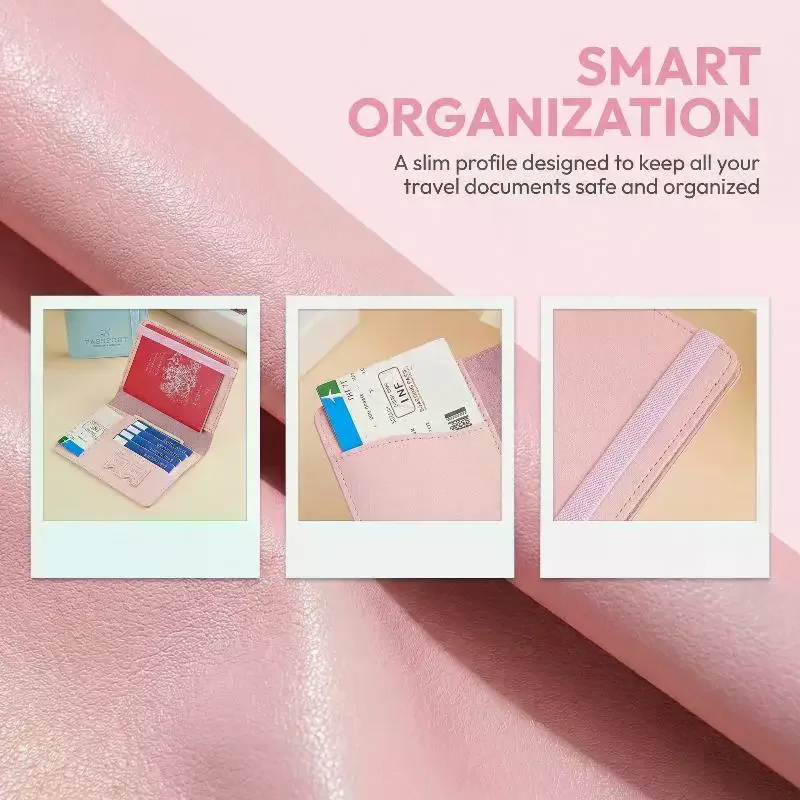 

Симпатичный водонепроницаемый чехол для паспорта из искусственной кожи, дорожный кошелек для кредитных карт для мужчин/женщин - водонепроницаемая обложка для паспорта