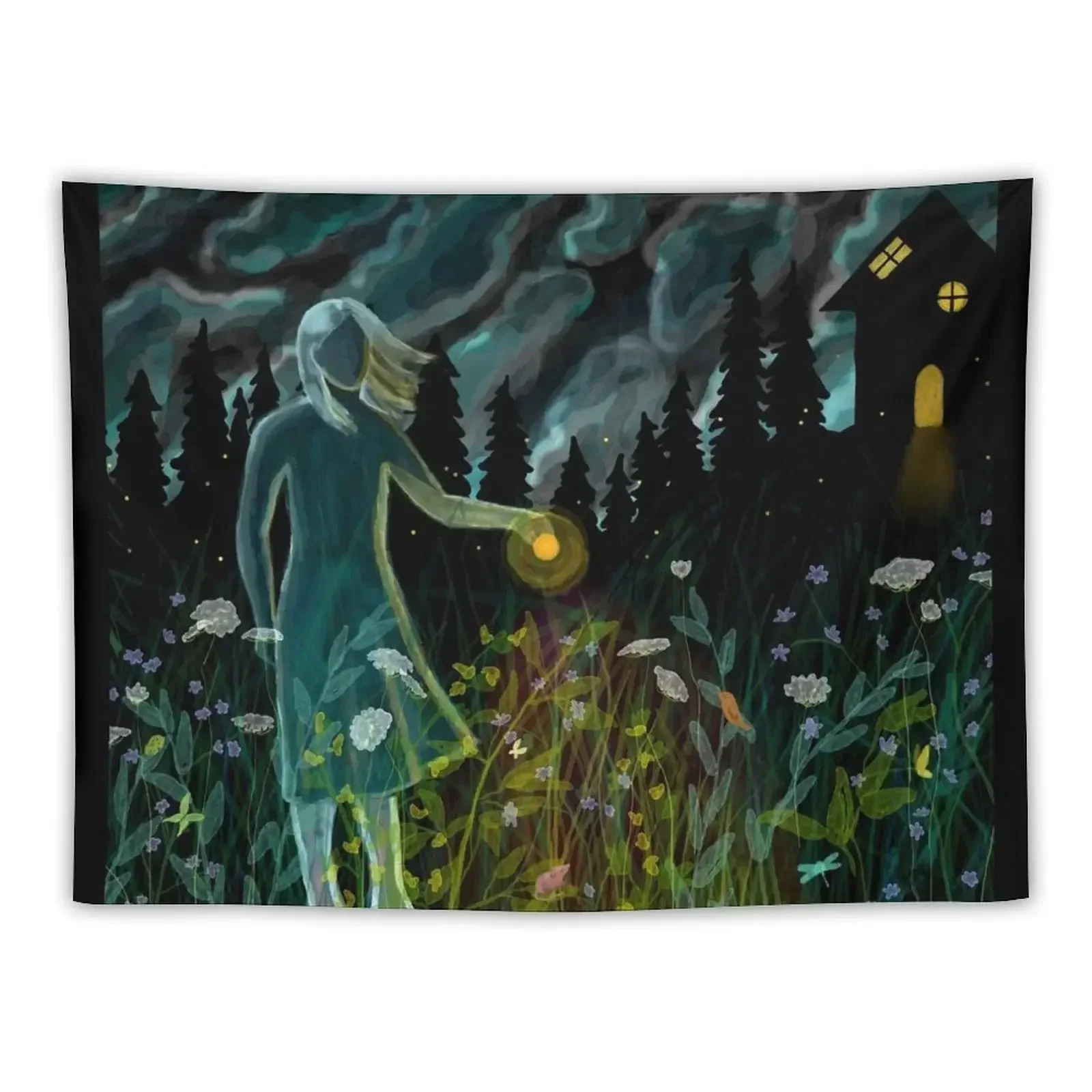 

Witch Window Tapestry House Decorations Aesthetic Room Decor Korean Tapestry