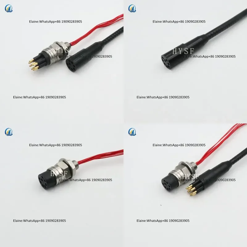 Deep Sea Electrical Wet FitEthernet 8-13 Underwater Waterproof Bulkhead Connector Underwater Electrical Partition Male Plug