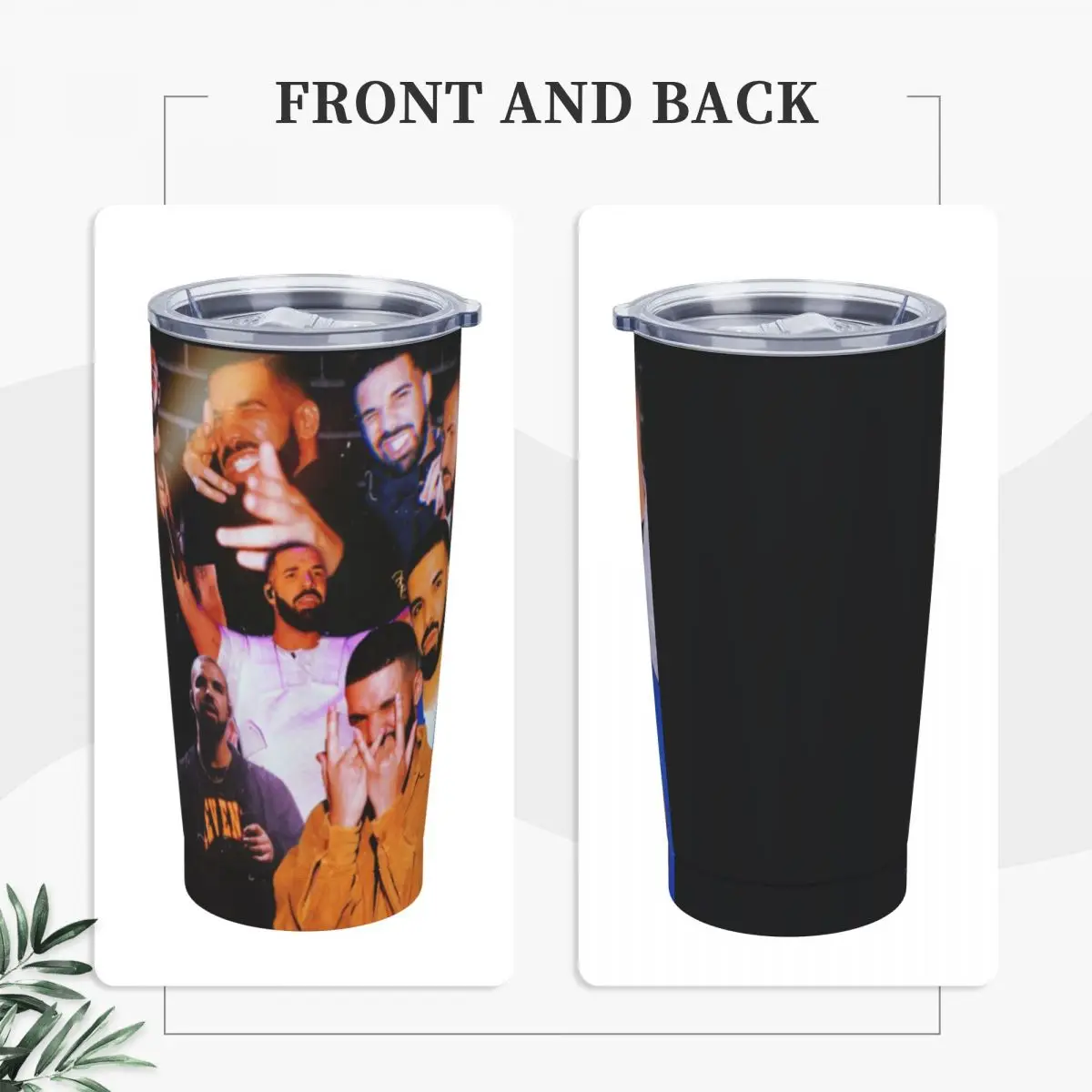 Stainless Steel Tumbler Drake Music Rapper Thermal Cups Hip Hop Leakproof Cold and Hot Car Mugs Travel Custom Water Bottle