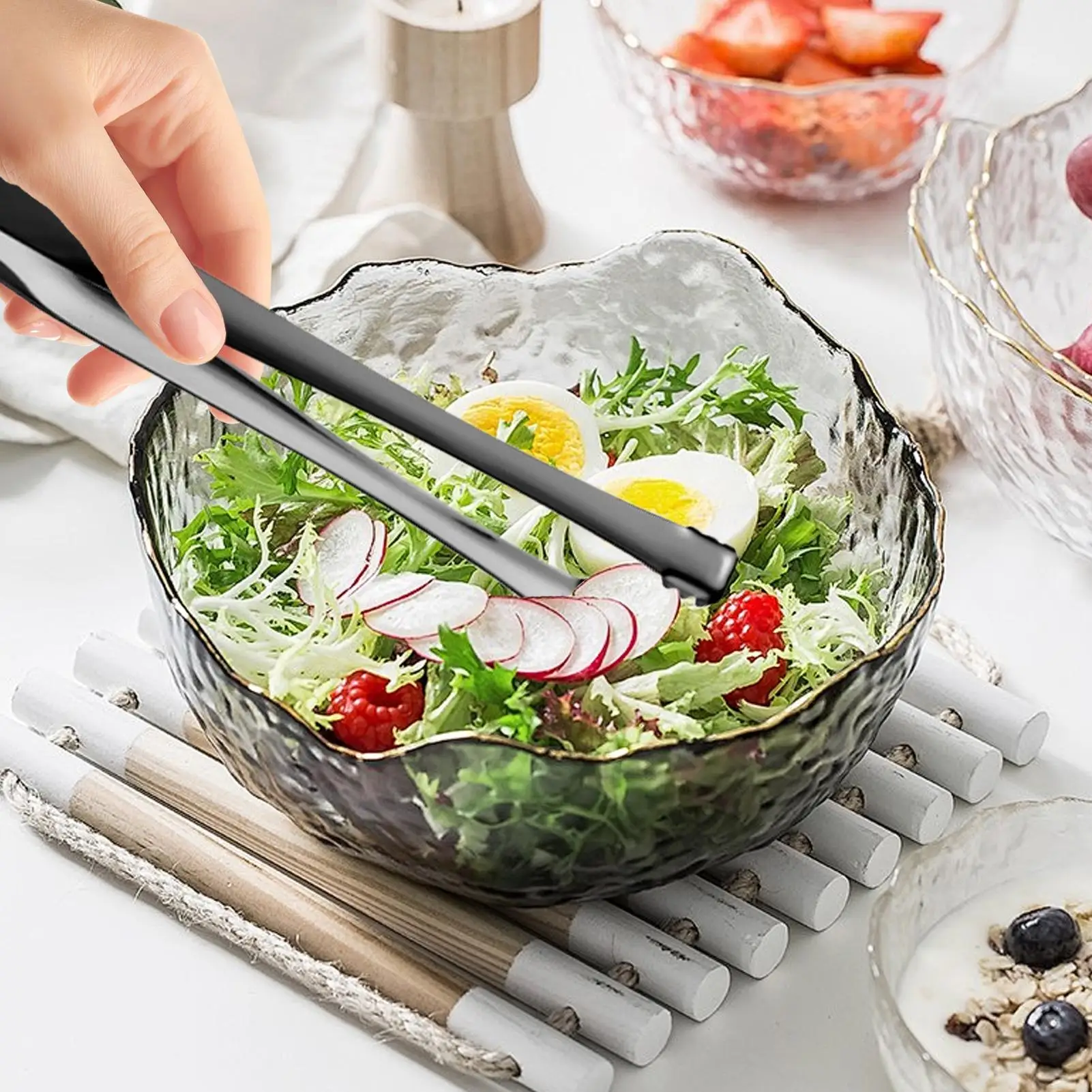 Egg Chalaza Removal Tool Stainless Steel Buffet Clamp Egg Shell Remover Eggshell Fragment Removal Tong Kitchen Accessories
