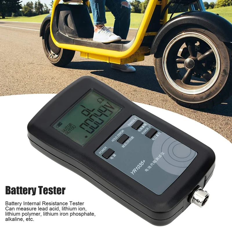 Hot sale YR1035 Internal Resistance Tester High Accuracy Lithium Battery Resistance Tester Kit Test Range 20mΩ-200Ω