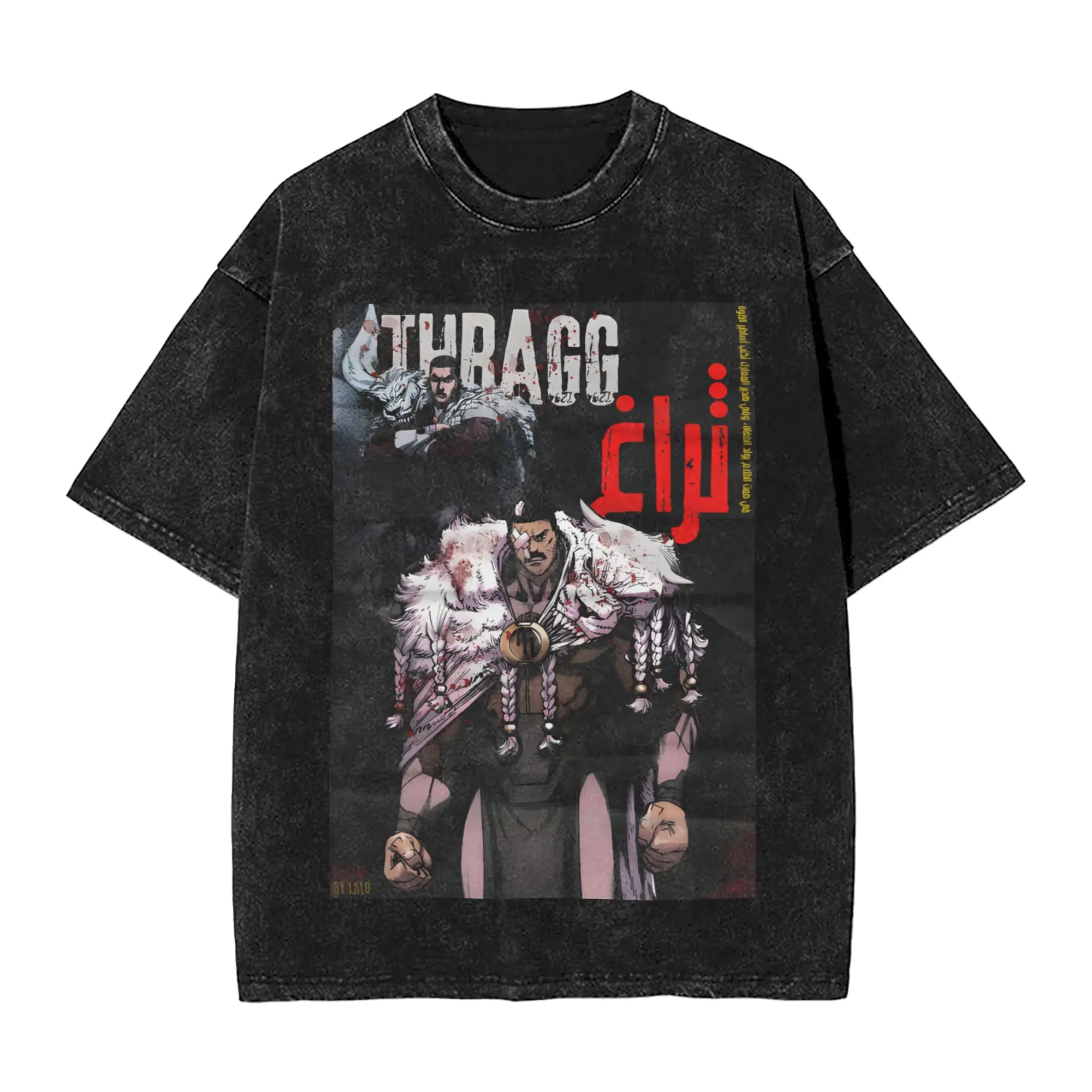 Thragg Invincibles Anime Comic Poster Viltrumite King T-Shirt Couple Vintage Cotton T Shirts Beach O Neck Hippie Tees Print Tops