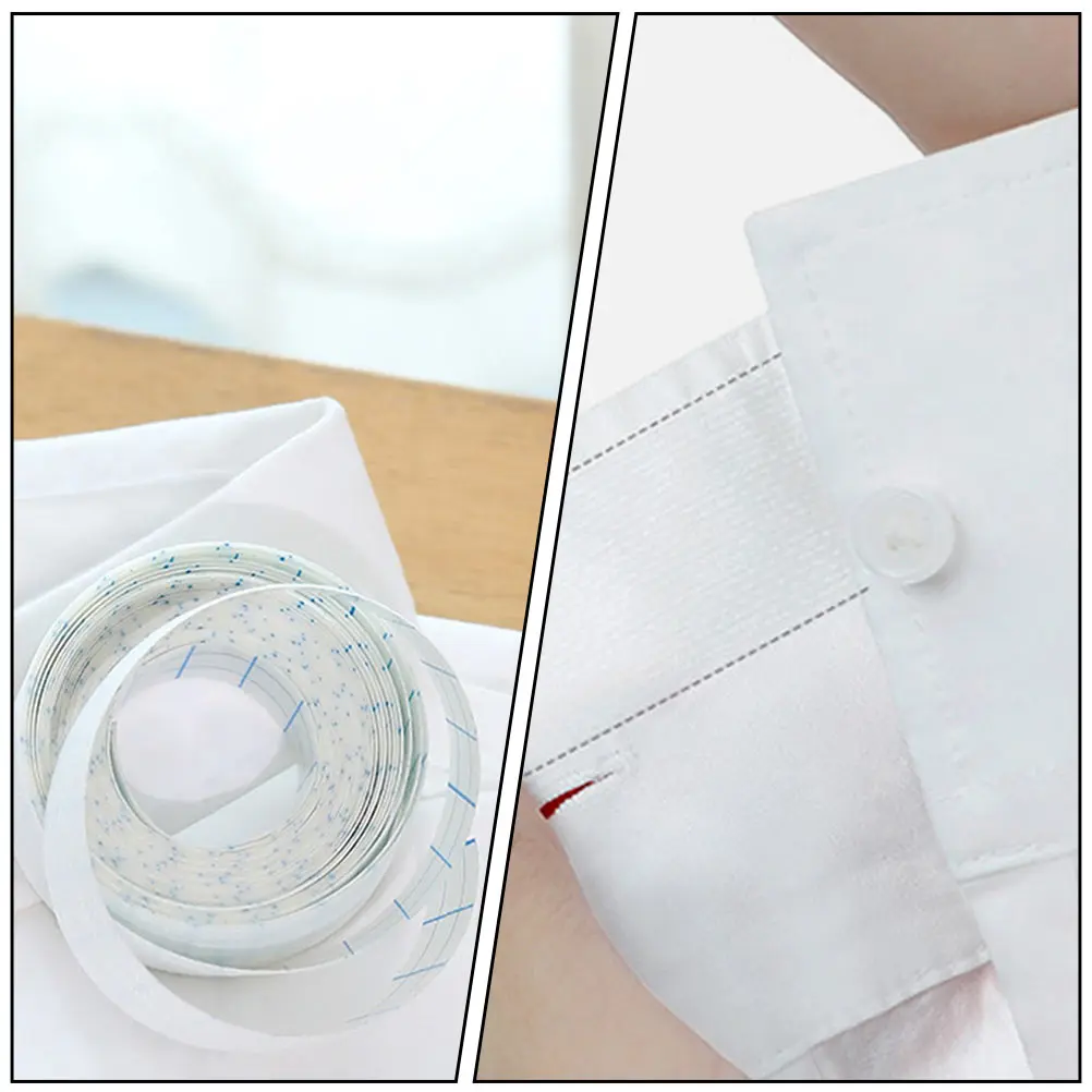 

2 Rolls Sweat Pad Practical Absorbent Patch Collar Sweat-absorbing Inner Stickers Shirt White Miss