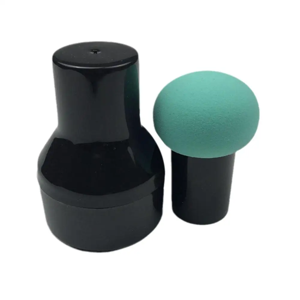 1 Stuk Paddestoel Make-Up Spons Droog Nat Dual-Use Cosmetische Puff Met Handvat Tool Professionele Poeder Schoonheid L 0X5