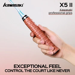 Kawasaki Anti-Slip Overgrip for Tennis & Badminton Rackets Shockproof Handle Grip Tape Durable Overgrip Beach Tennis X5Ⅱ