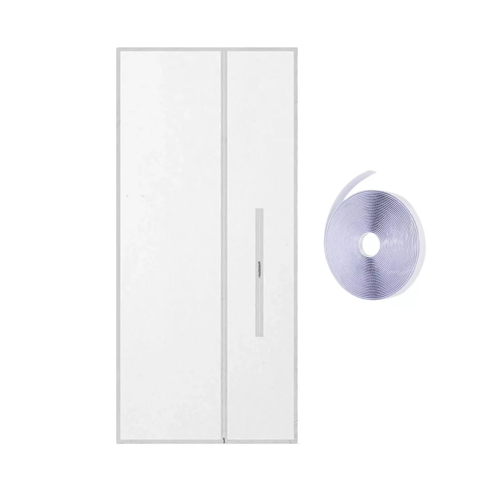 White 210x90cm AC Door Seal For Portable Conditioner And Dryer Balcony Sliding Window Weatherproof Insulation Kit