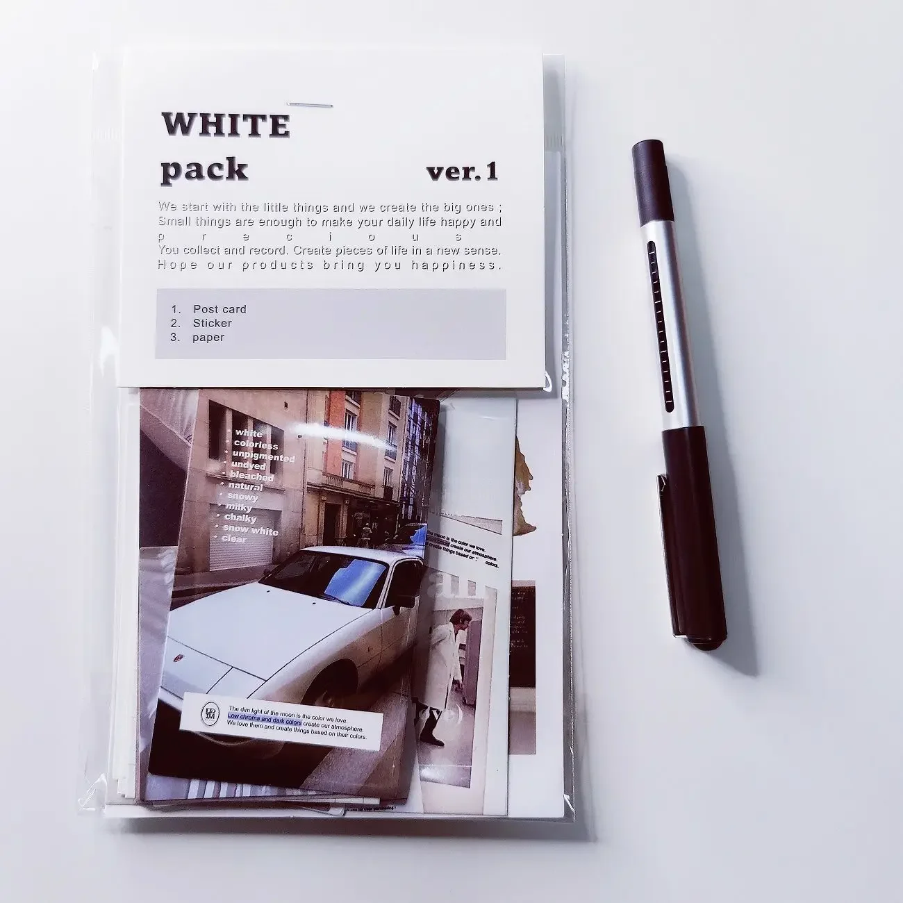 Dain De Moon Same Style White Sticker Pack Ins Text Korean Handbook Decoration Diy Material Pack