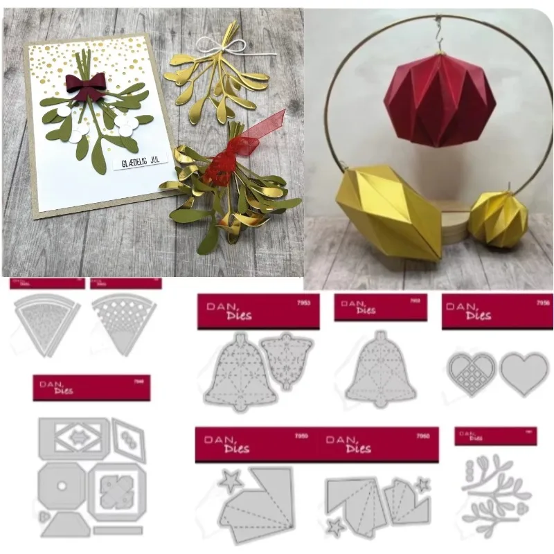 스크랩북 카드 스텐실 컷 다이, DIY 수제 카드 공예용, 작은 나무 금속 절단 데이터, 슬림라인 에센셜