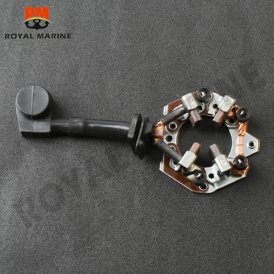 

Комплект угольных щеток 31131-90J00 31173-93J0 с держателем для лодочного мотора Suzuki 4-тактный 90 л.с. 115 л.с. S114-837, замена для лодочного двигателя.