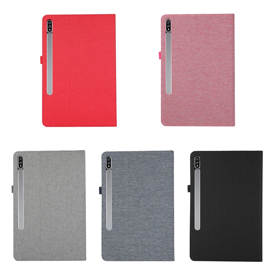 Para samsung galaxy tab s9 fe caso tecido suporte capa protetora à prova de choque compatível com tab s9 s8 s7 11 polegada tablet escudo