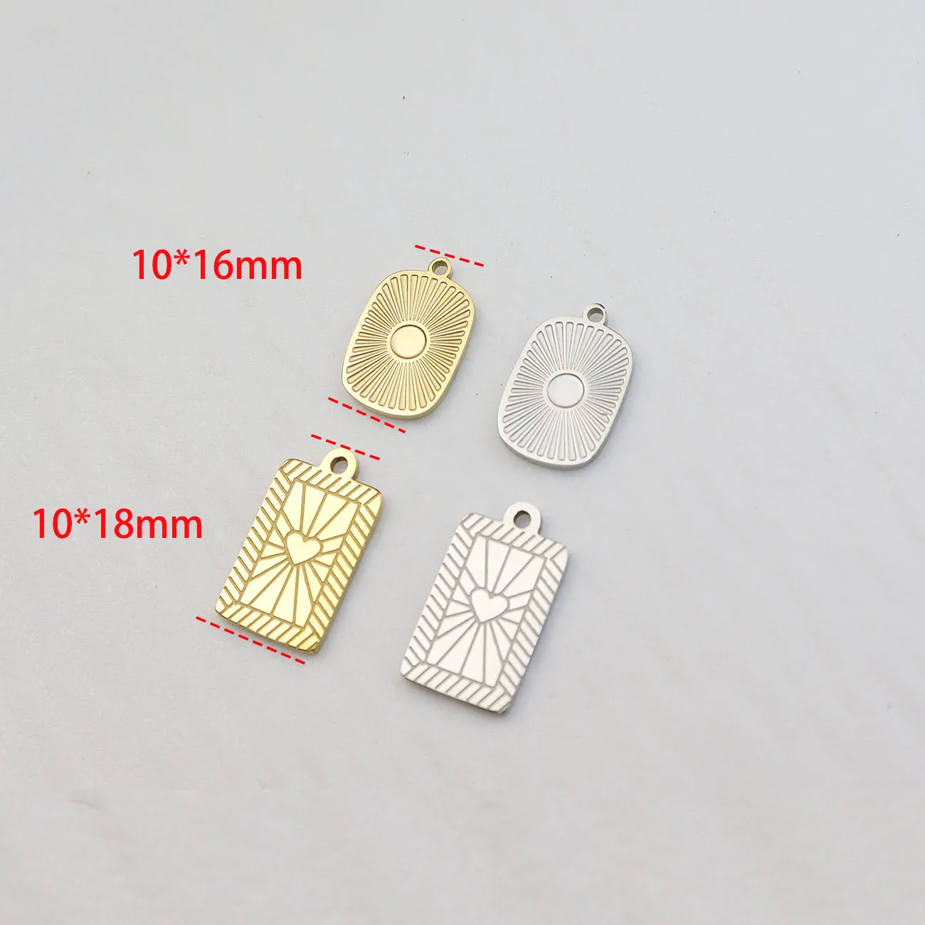 304L الفولاذ المقاوم للصدأ 5 قطعة مرآة البولندية مجوهرات الأزياء الإكسسوارات السحر DIY بها بنفسك الحرفية فراغ لوحة مقاوم للماء مضاد الأرجية #6