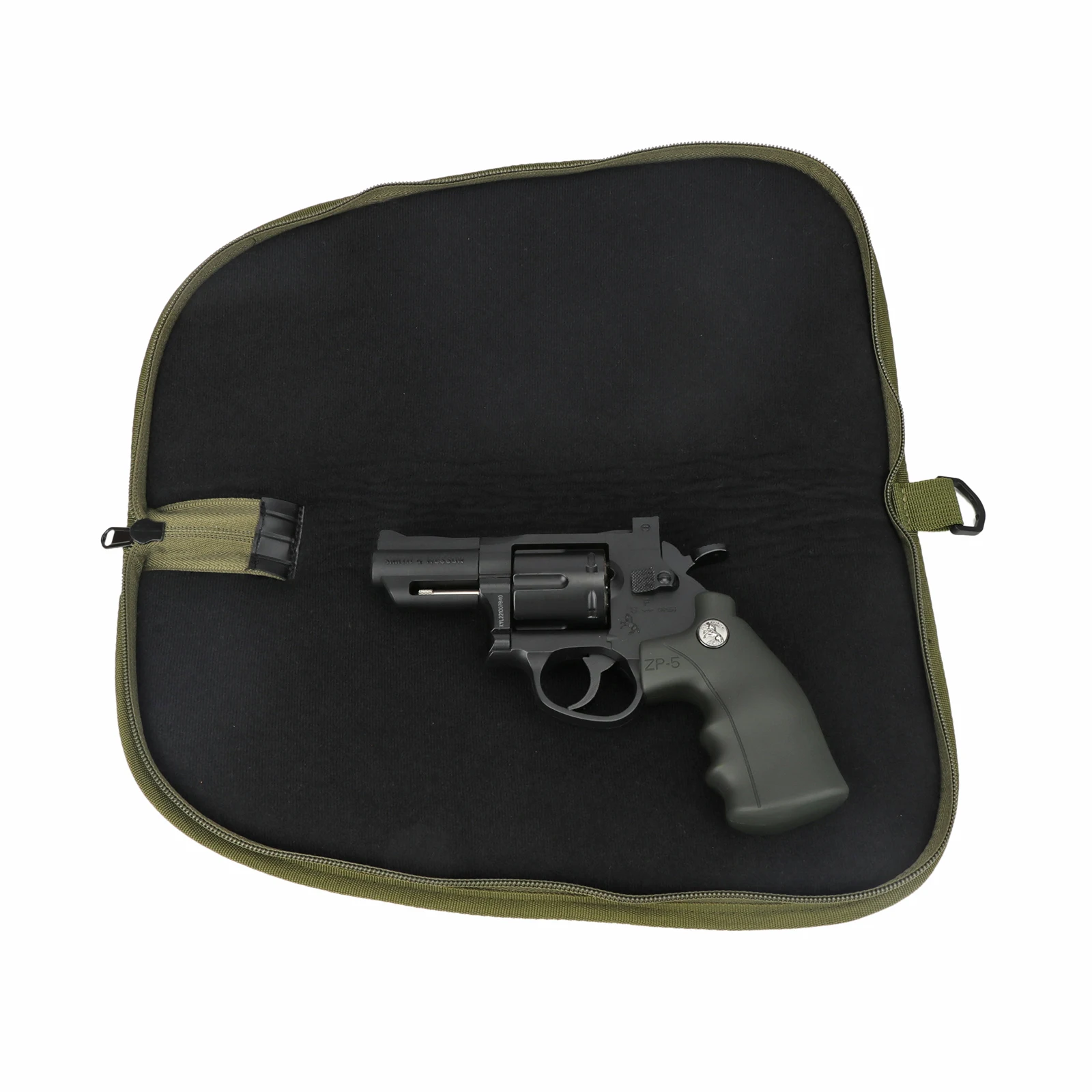 Tourbon Gun Zubehör Pistole Fall Tasche Pistole Träger Tasche Reiß verschluss grün Nylon dick gepolstert Schutz Holster – Detail 12