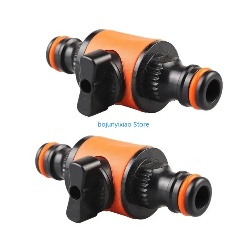 

900B Garden Hose Connector Couplings with Shut-off Valves Switch Water Pipe Quick Joint Connection for Watering Irrigation 2x