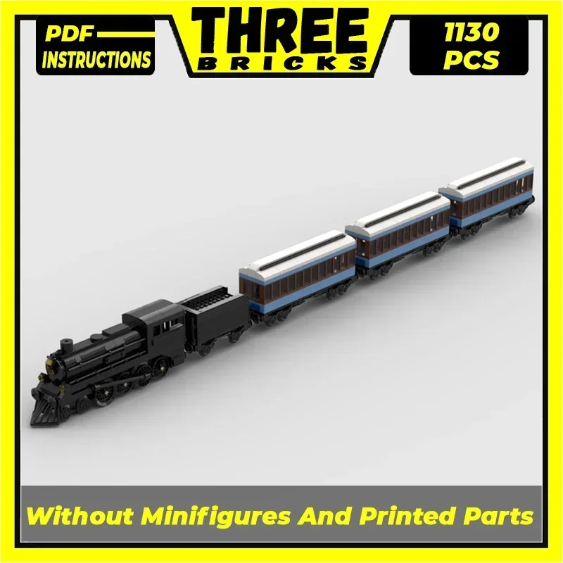 Moc-動物列車モデルのビルディングブロック,モジュラーブロック,クリスマスおもちゃ,DIYアセンブリセット,有名なエクスプレステクノロジー,ギフト