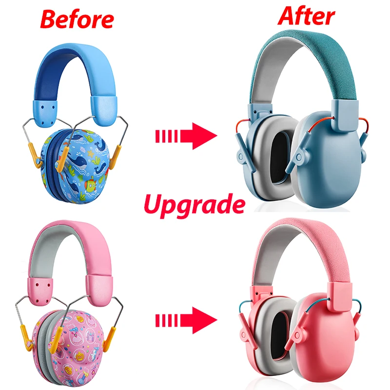 YHKEMA Ear Kids Ear Protection Noise Cancelling HeadPhones, NRR 27dB Hearing Protection Earmuffs for Autism, Children, Toddler