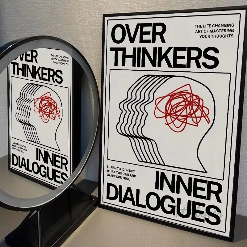 الحديثة مجردة افتح عقلك الأزرق موجات المشارك ورقة طباعة غرفة نوم المنزل مدخل بار مقهى الفن اللوحة الديكور