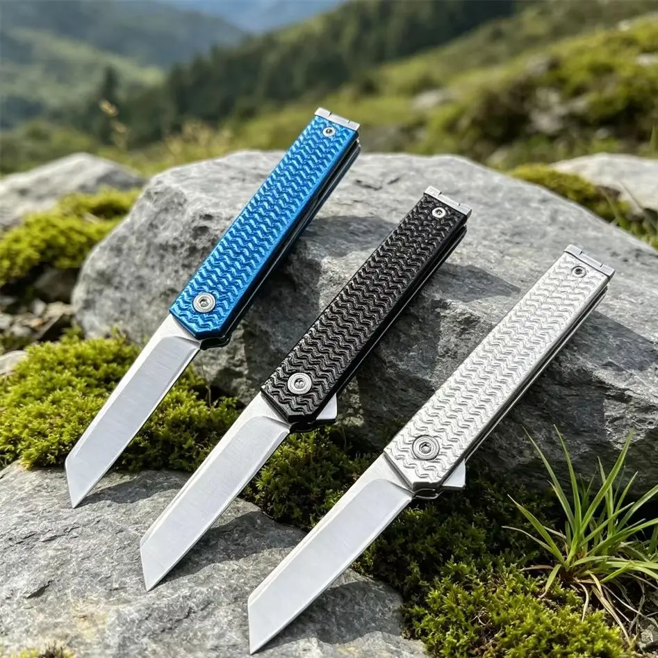 

Hot Seller Pocket Folding Knife Outdoor jungle multi-functional camping climbing tools 8Cr13Mov Blade 420 Steel Handle