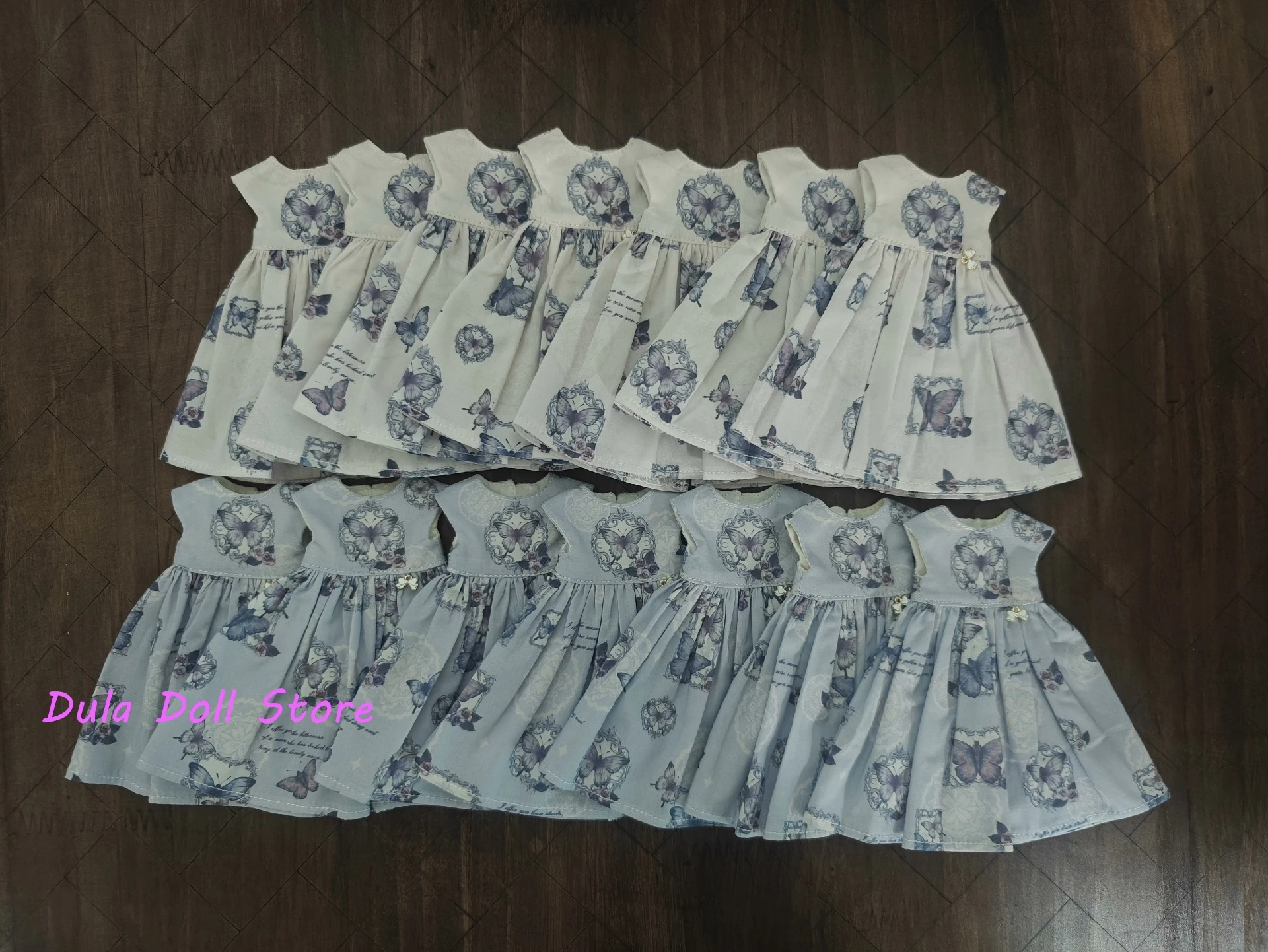Roupas de boneca Dula vestido saia borboleta Blythe Qbaby ob24 ob22 Azone Licca ICY JerryB 1/6 Bjd Acessórios de boneca