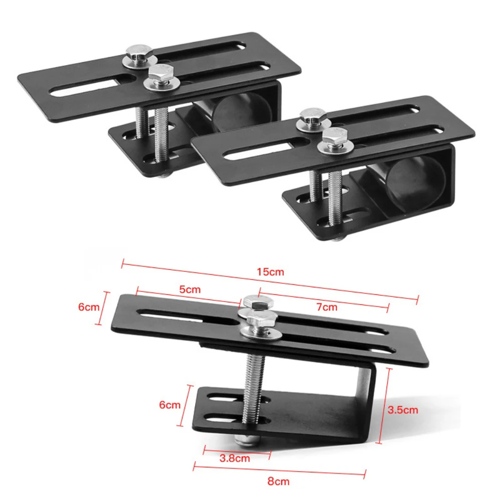 1/2PCS SUV Car Roof Rack Fixed Snap-on Roof Spotlight Mount Bracket Clamp Luggage-Rack Mounting Holder Exterior Part
