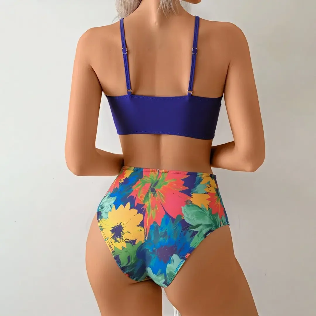 Costume da bagno bikini da donna sexy alla moda con nodo a farfalla, nuovo arrivo, costumi da bagno transfrontalieri, biancheria intima elegante