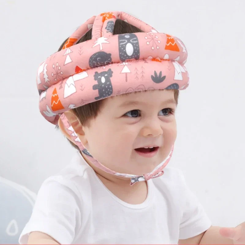 Baby Anti-collision Hat Baby Toddler Anti-fall Hat Children\'s Anti-fall Head Cap Safe and Breathable Can Be Washed All Seasons