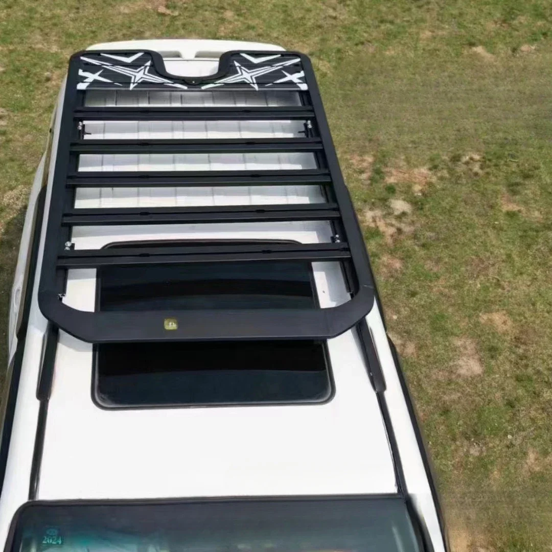 Suitable for Mitsubishi Pajero V97 V93 luggage rack luggage frame folding side ladder, Pajero roof platform