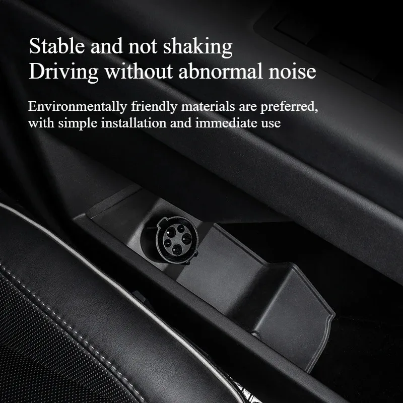 ABS Charging Adapter Storage Box for Tesla Cybertruck 2024-2026 Car Accessories Door Dock Socket Charging Adapter Storage Box