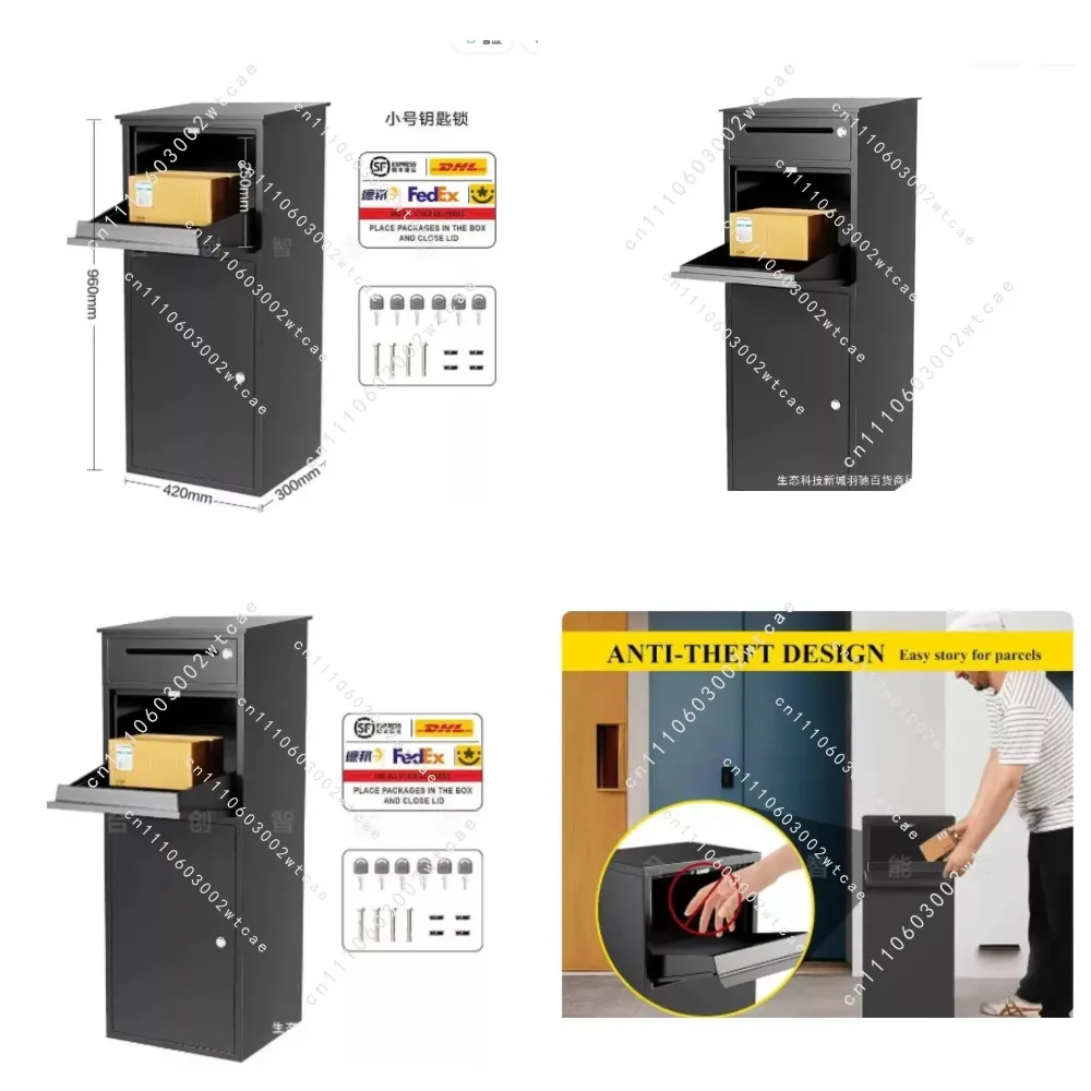 Outdoor Parcel Delivery and Pickup Box for Household Doorstep, 96x42x30cm