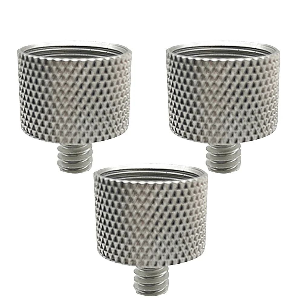 

3pcs 5/8 Inch To 1/4 Inch Microphone Adapter Screw Durable Anti-Slip Connector For Mic Stand Clamp Mounting Portable Audio