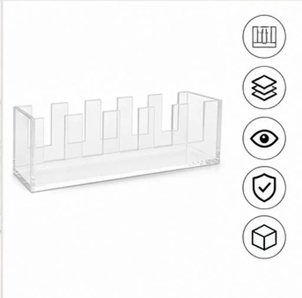 5 Slot Acrylic Petri Dish Holder Clear Culture Dish Rack Stable Non Slip Lab Sample Plate Bracket for Routine Research