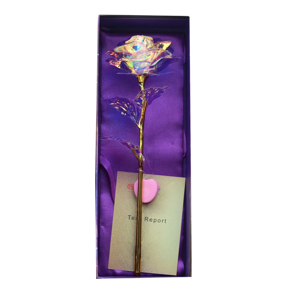 Caixa de presente rosa dourada, flor com estojo de armazenamento elegante, decoração romântica para casa, ideal para amantes, amigos, feriado, presente de aniversário