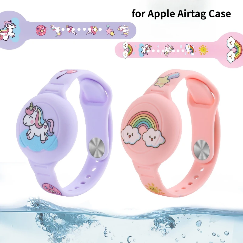 

1pcs Waterproof for Apple Airtag Holder Wristband Kids Silicone Case Bracelet Children for AirTags Case Watch Band
