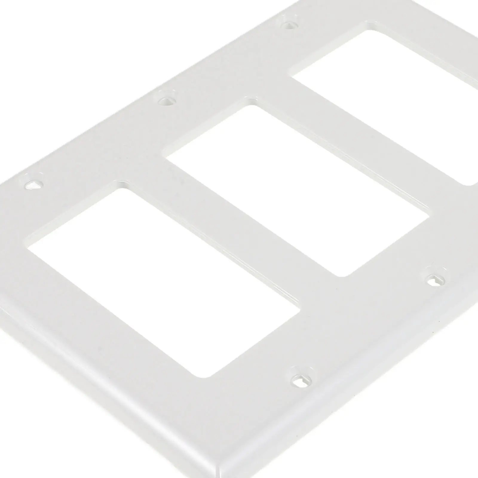 3-Gang Screwless Wall Plate Cover Modern Decor Hidden Screw Face Plates Light Switch Outlet Frame Wall Outlet Protector