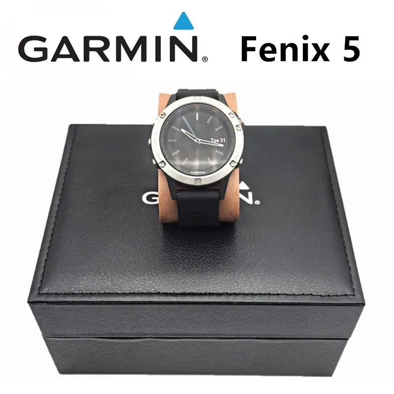 Garmin Fenix 5 GPS Sapphire Mirror Small Silver Outdoor Sports Heart Rate Watch Supports Multiple Languages 95% New